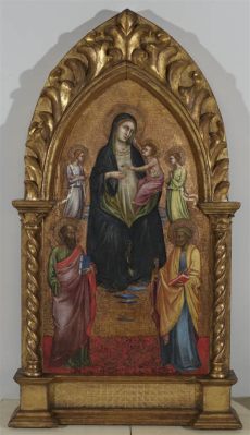 The Virgin and Child with Saints and Angels - A Celebration of Divine Grace Rendered in Exquisite Detail!