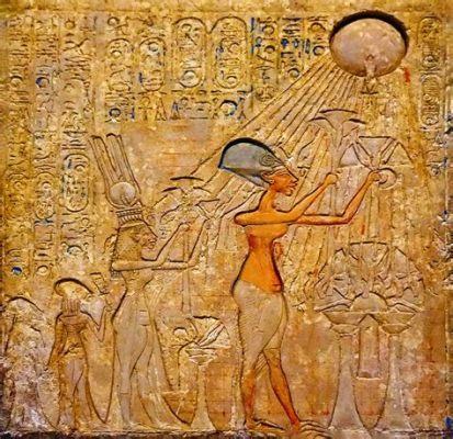 The Coronation of King Akhenaten and His Family: Intricate Detailing in Gold and Vivid Pigment!