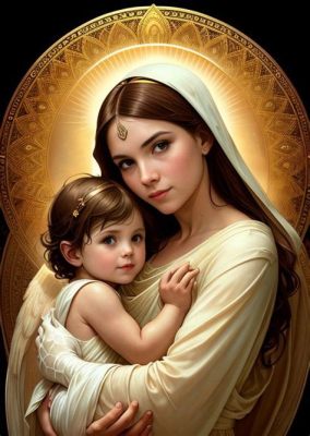 The Virgin and Child with Ethereal Grace and Profound Symbolism!